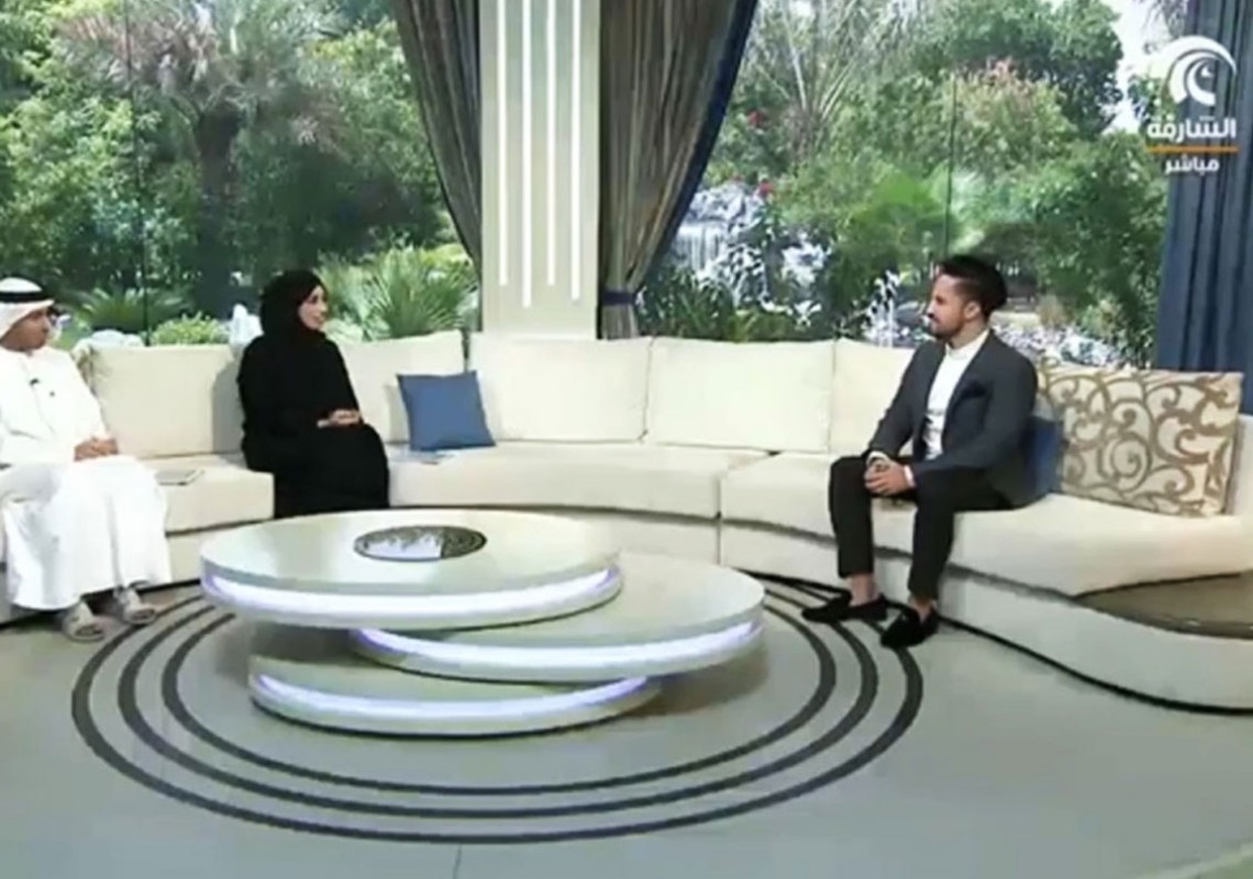 مقابلة م. طارق سكيك رئيس قسم التصميم على قناة الشارقة