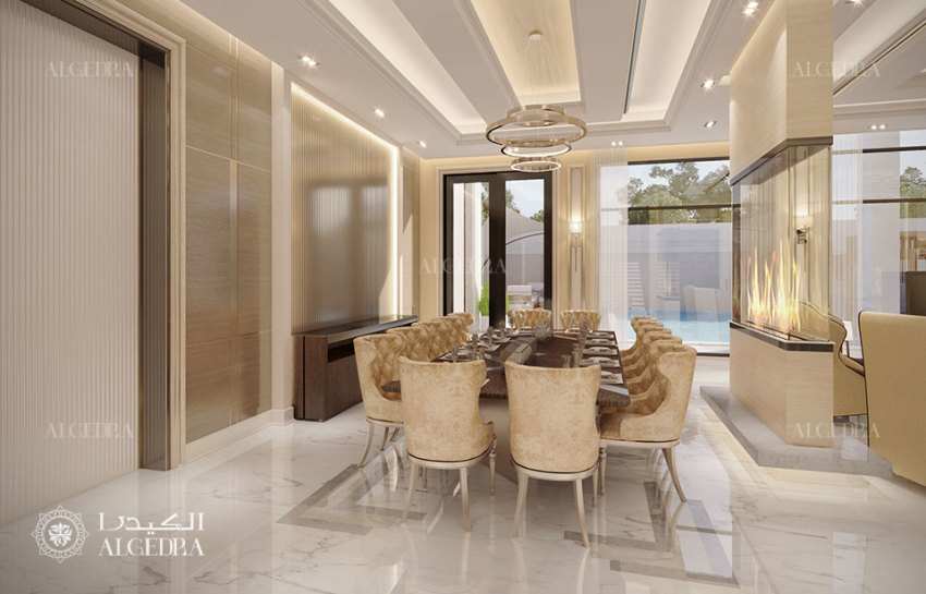 Maskat, Umman'da Modern Villa İç Tasarım Projesi