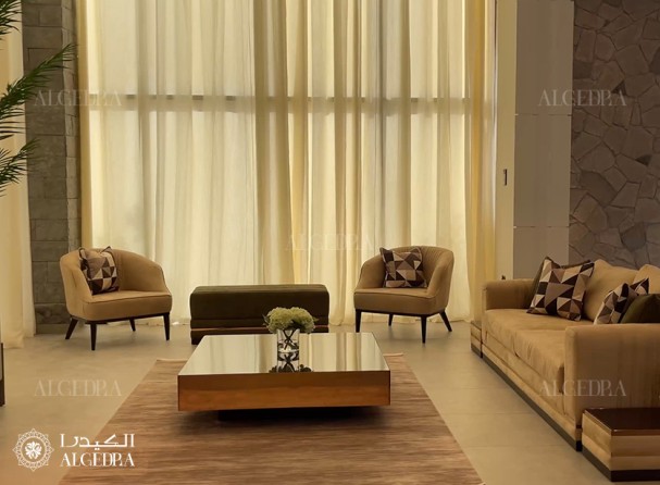 Residential Villa at Al Ain in Modern Rustic Interior Design