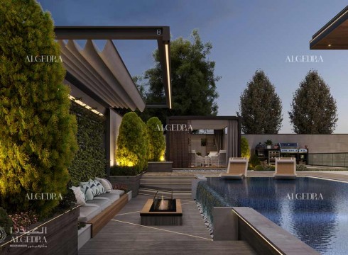 Garden Landscape and Swimming Pool Designs by Algedra Interior