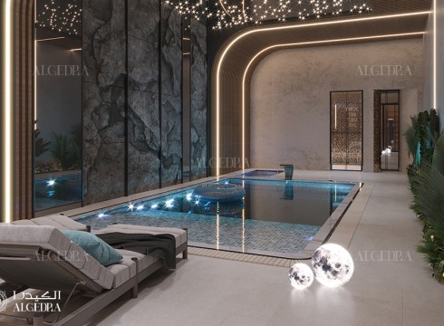 Garden Landscape and Swimming Pool Designs by Algedra Interior