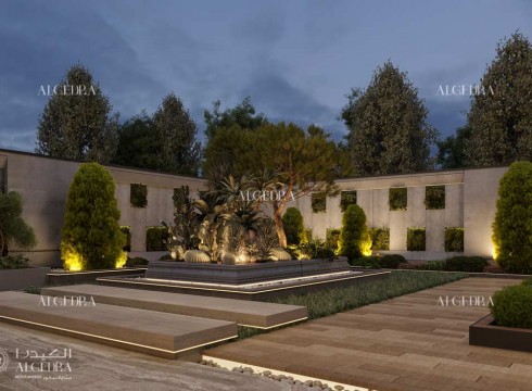 Garden Landscape and Swimming Pool Designs by Algedra Interior