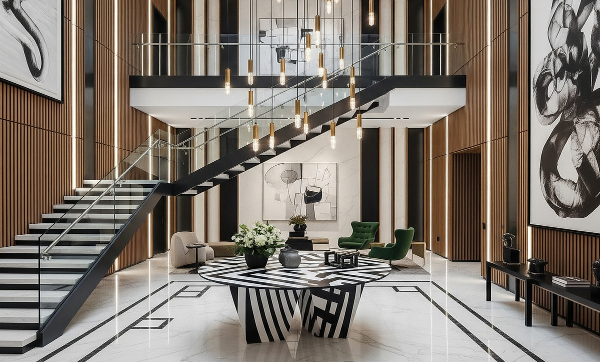 Villa giriş sanat tablosu