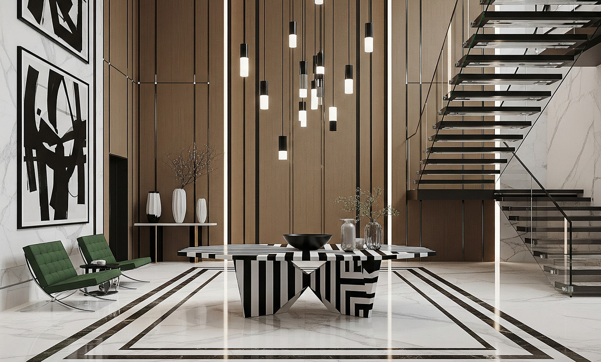 Doğal bitkiler villa girişi