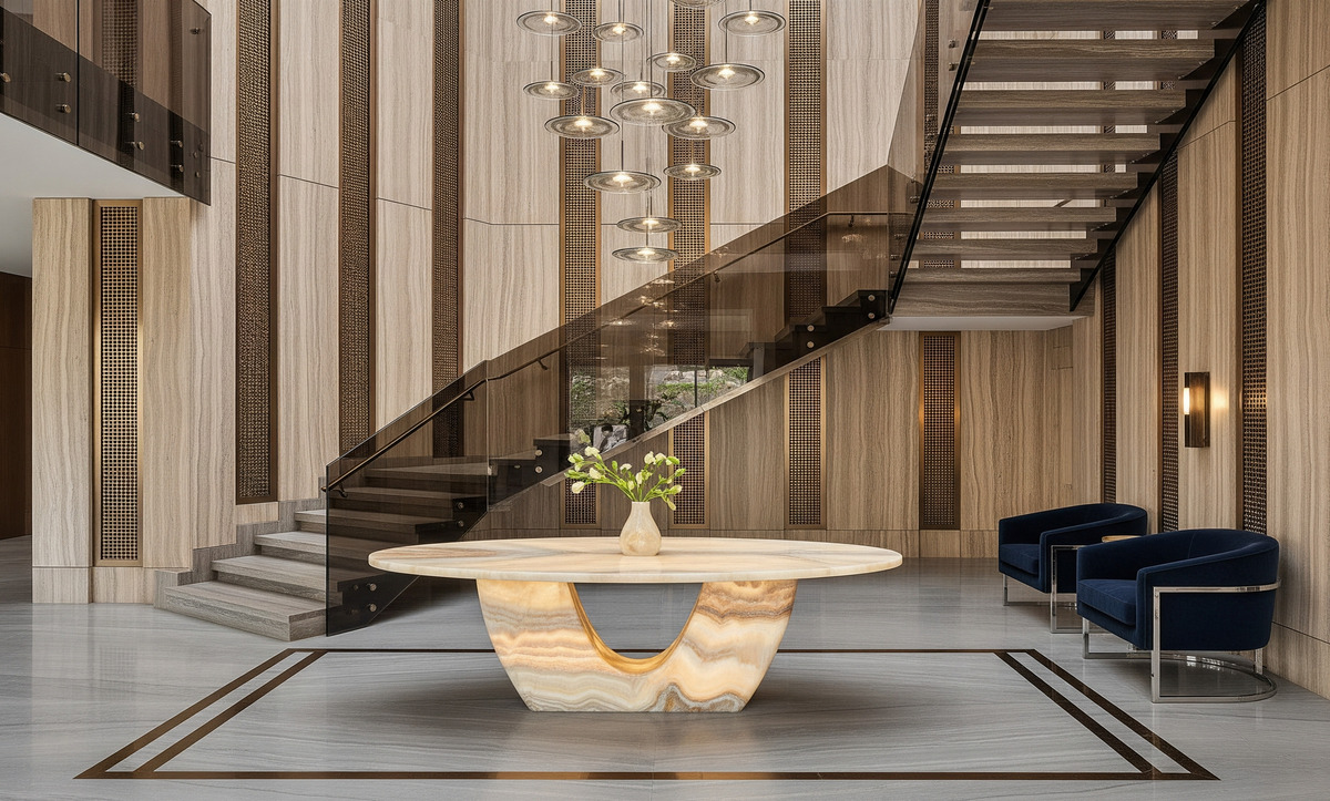 Villa giriş duvar dekoru