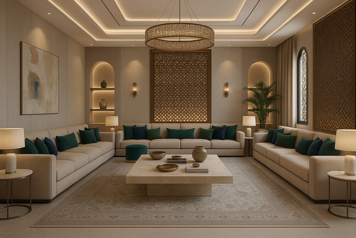 Dubai'deki meclis için lüks iç tasarım