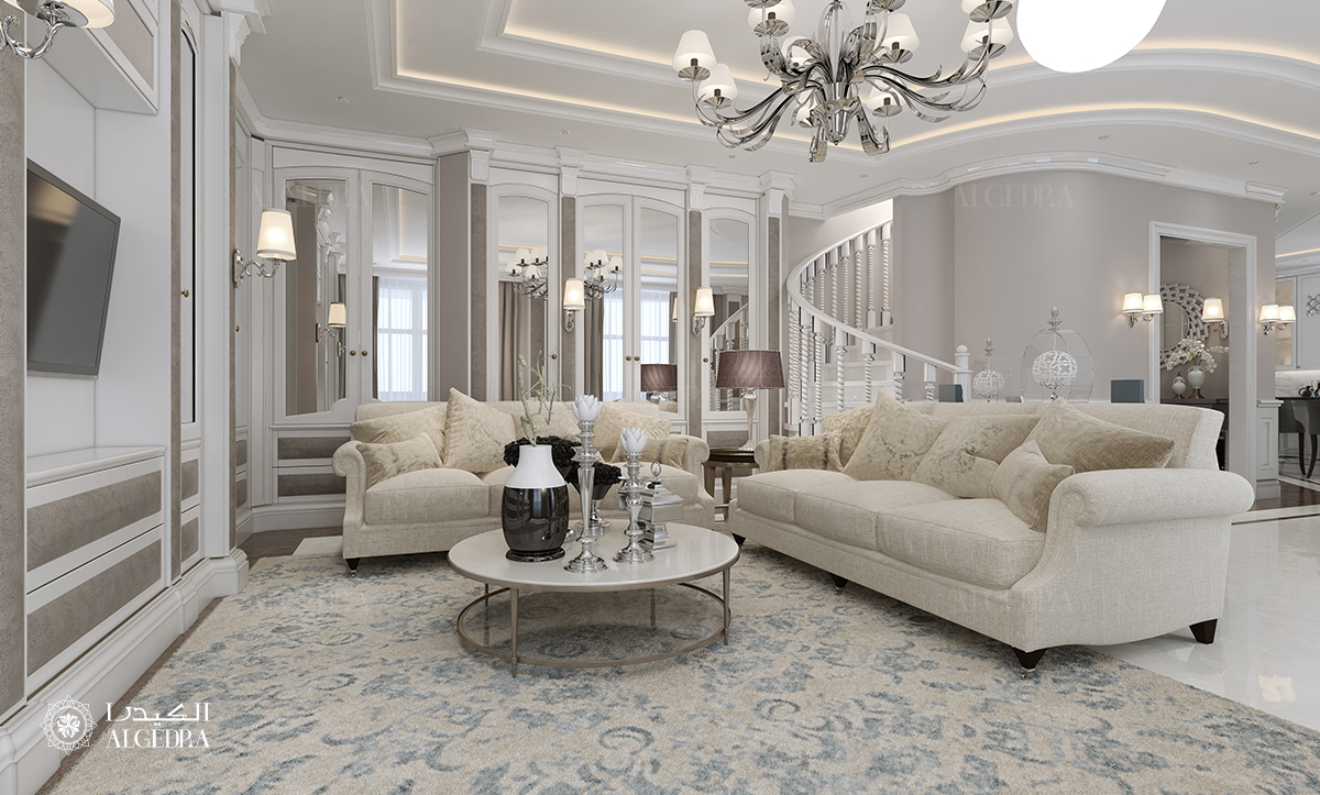 Creating a palatial look in a villa