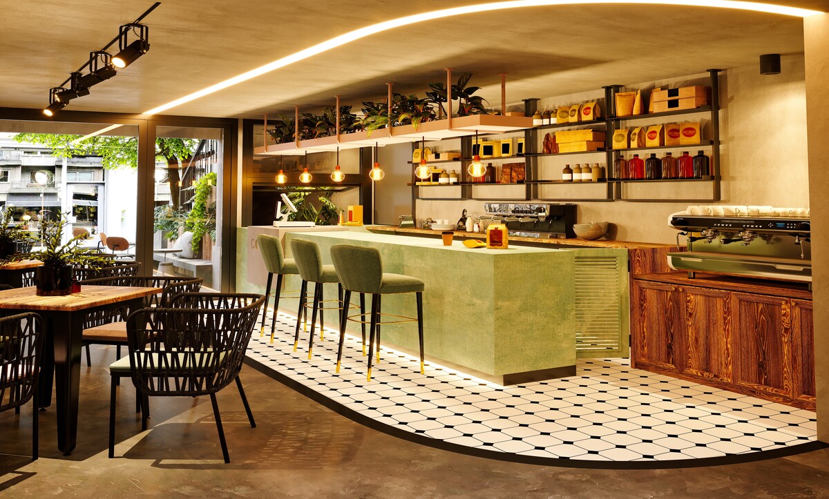 küçük kafe yerleşimi