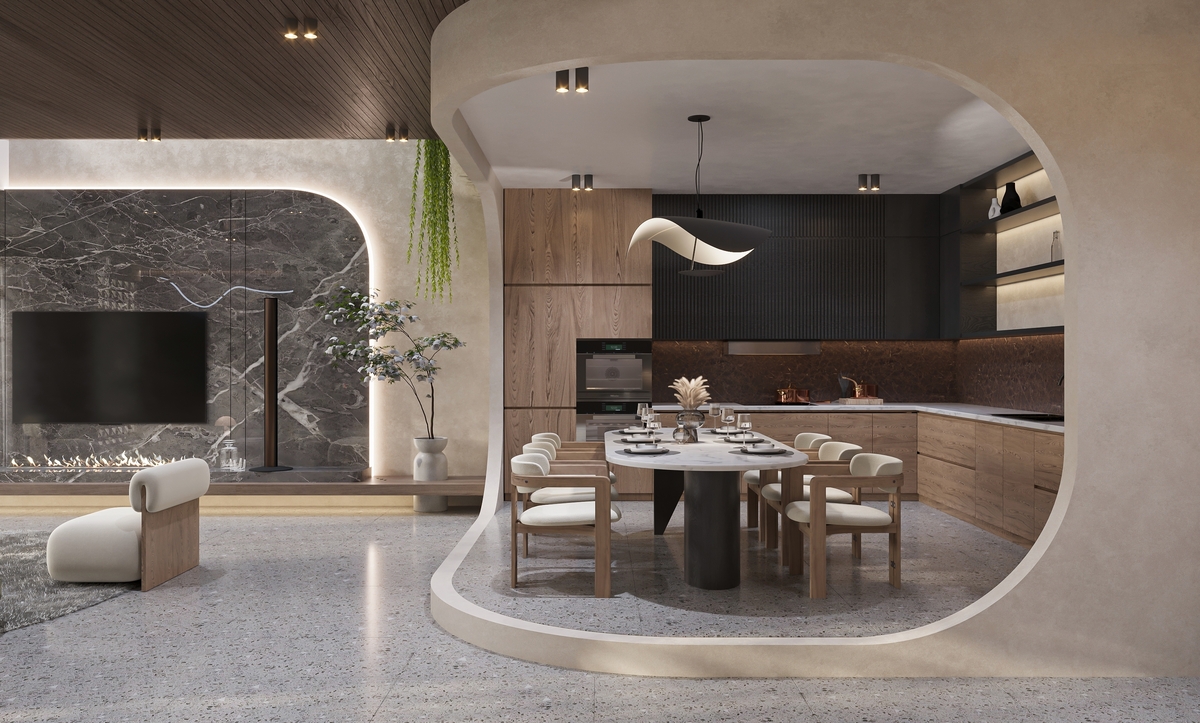 open concept kitchen