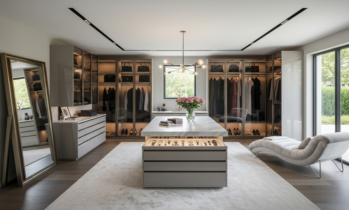 küçük giyinme odası tasarımı