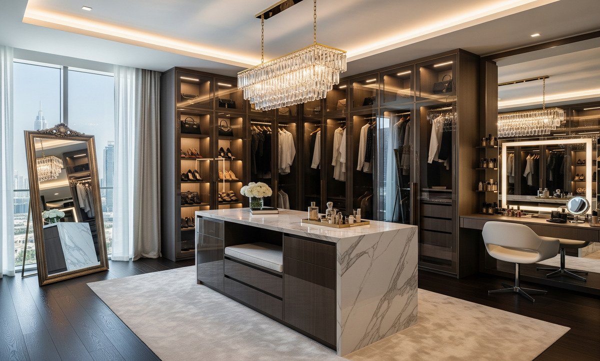 giyinme odası dekorasyonu