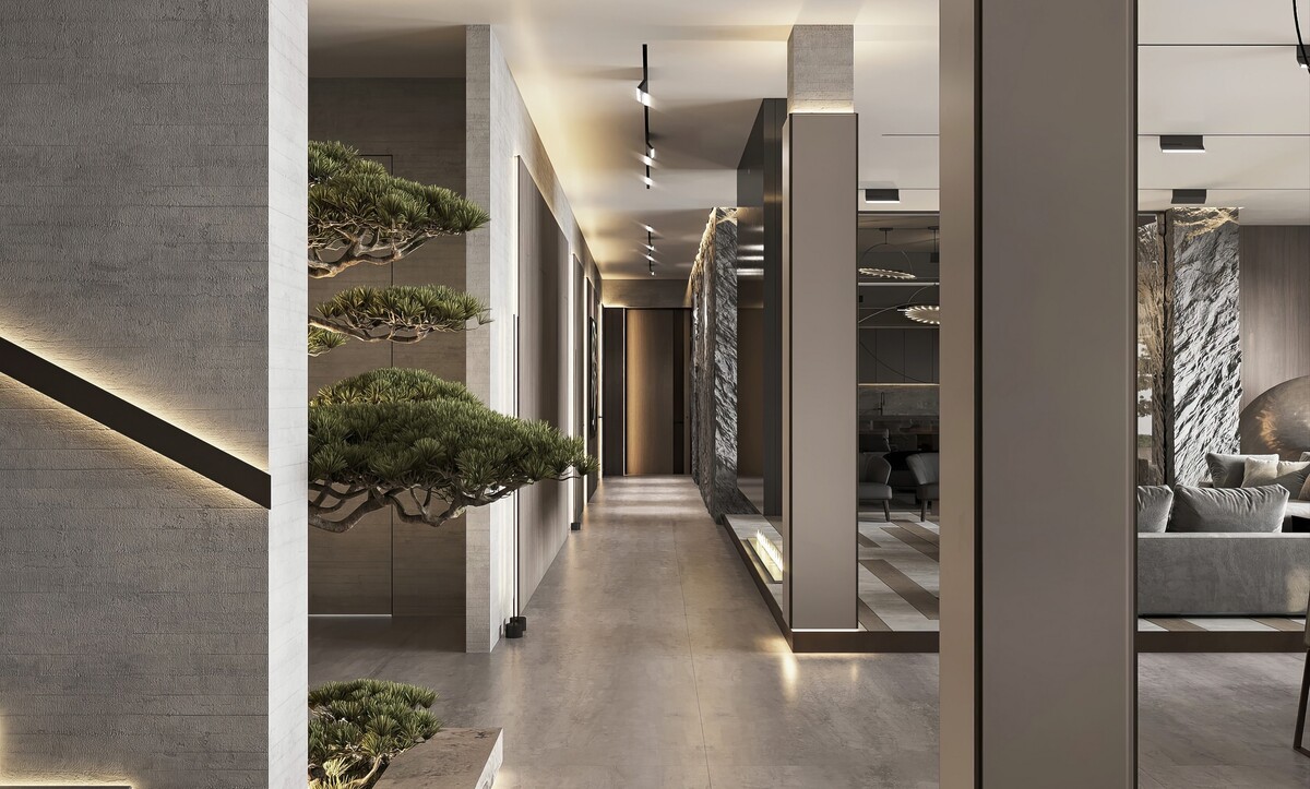 ملمس حوائط حجرية