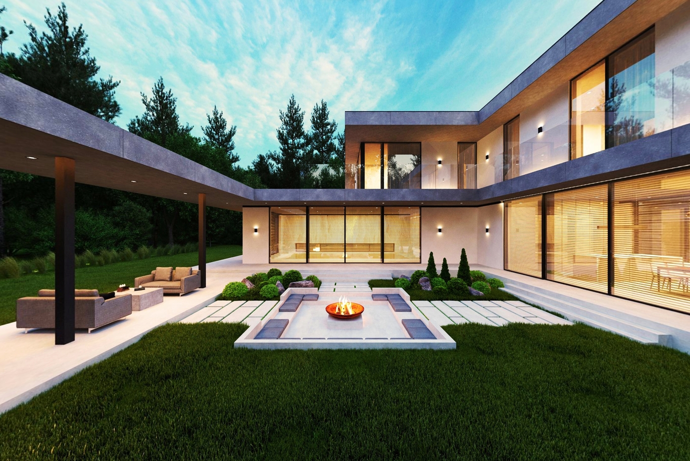villa garden design