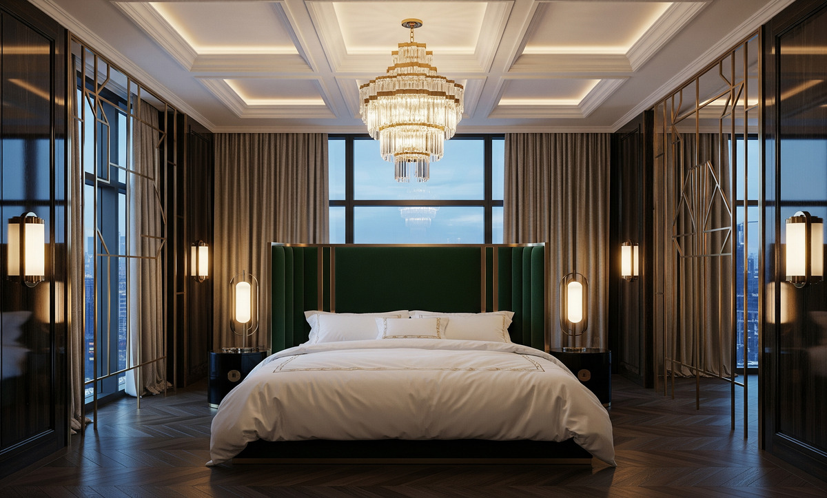 Lüks yatak odası tasarımı 2025