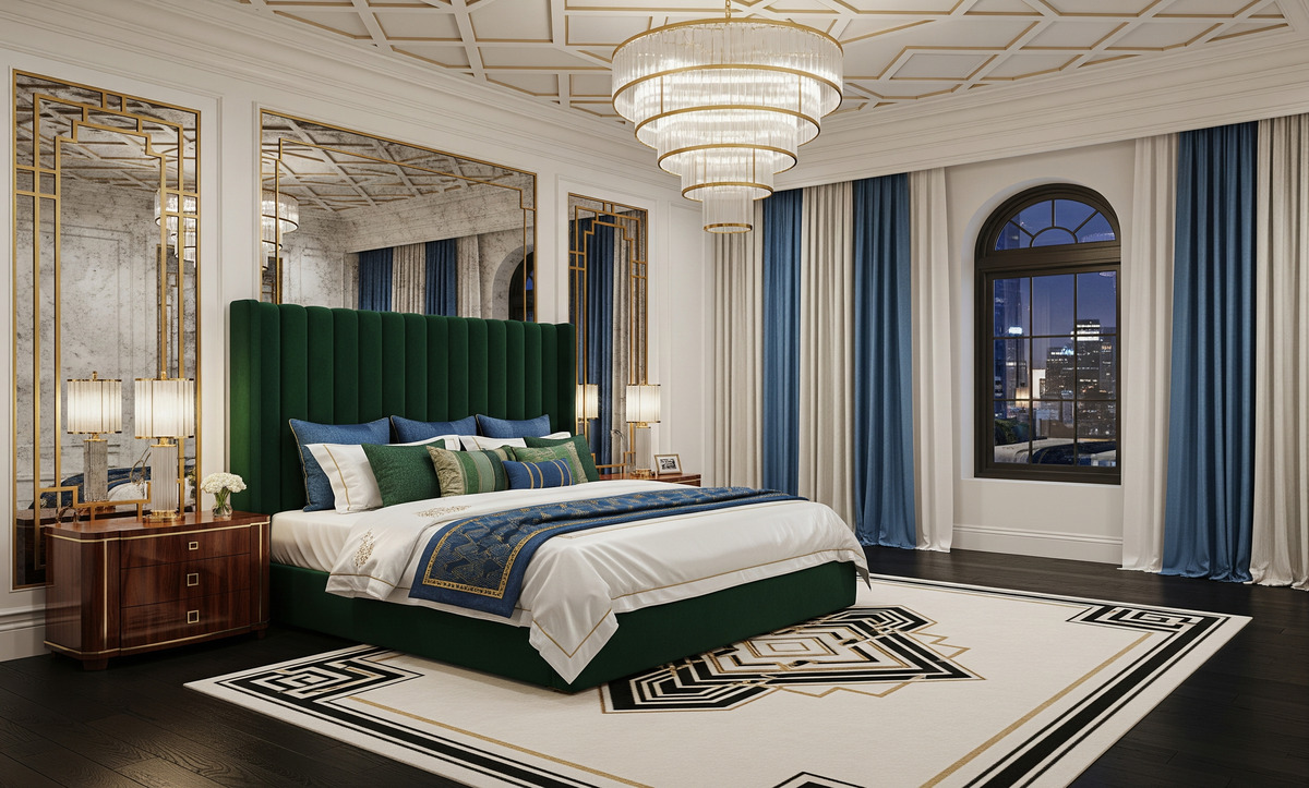 Gatsby tarzı yatak odası mobilyaları