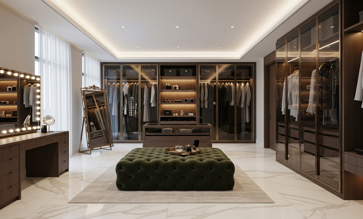 lüks giyinme odası