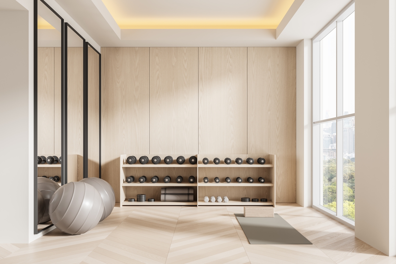 gym entrance design