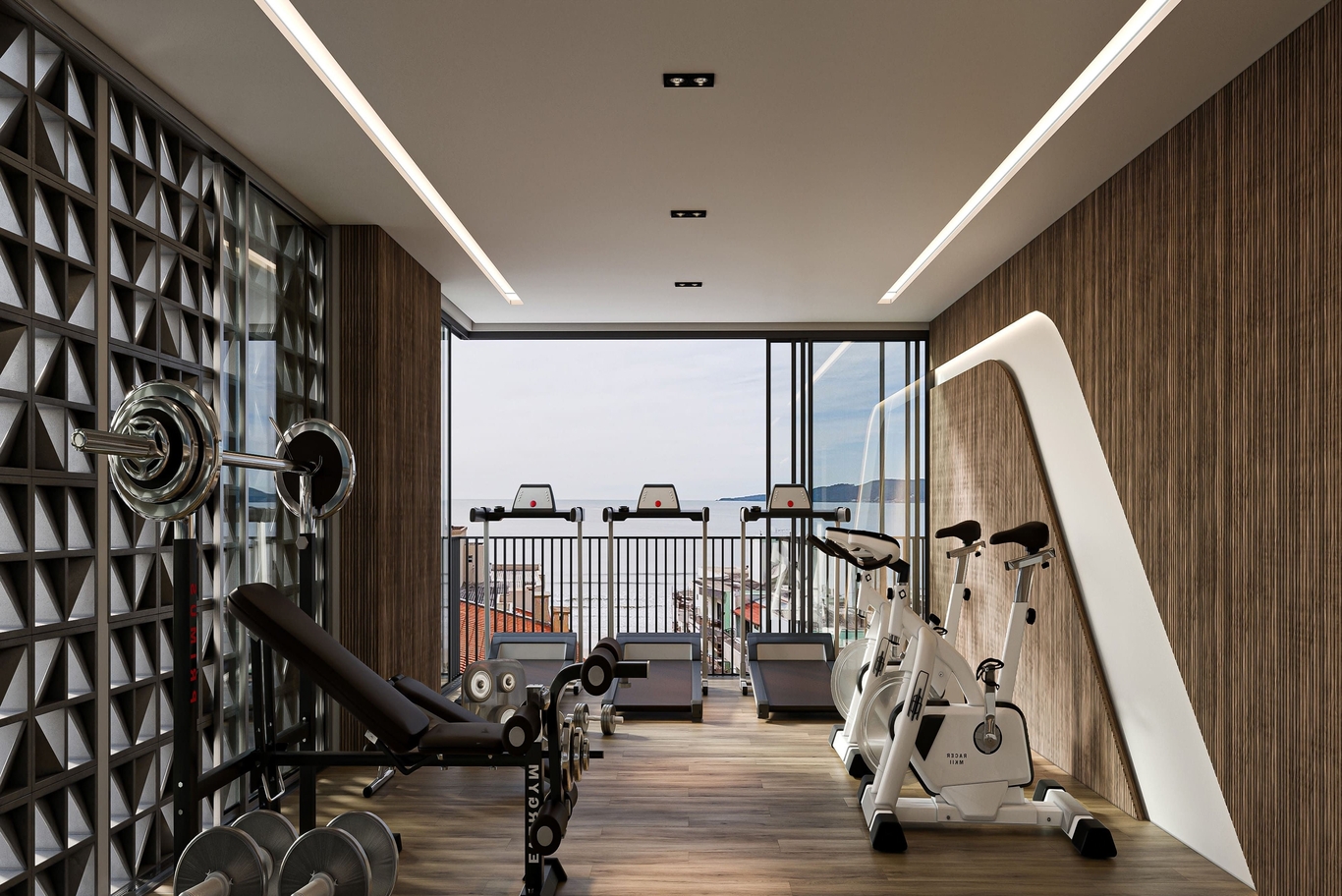 gym washroom design