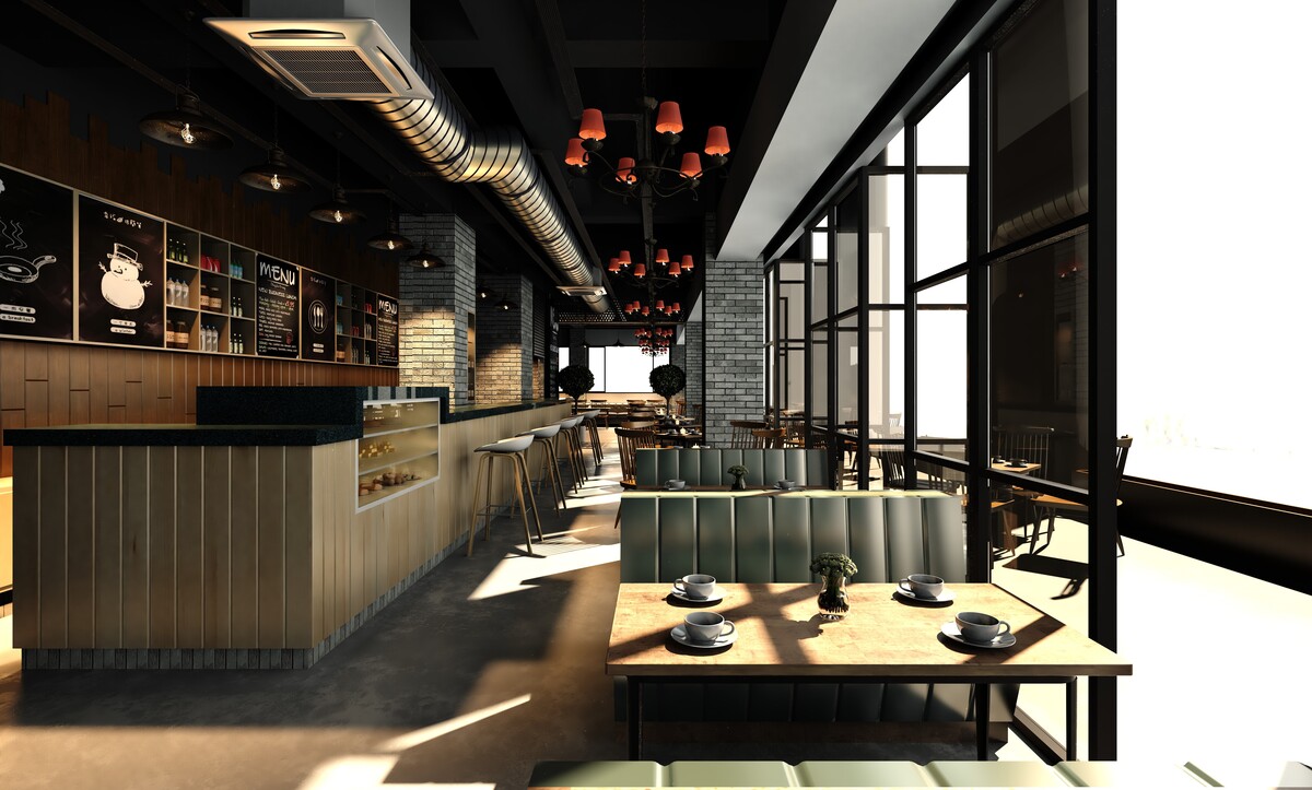 Kafe İç Mimari Tasarımı