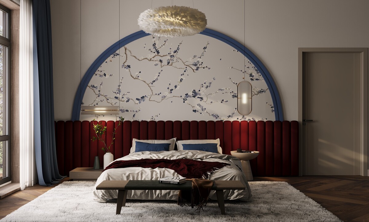 arched headboard design