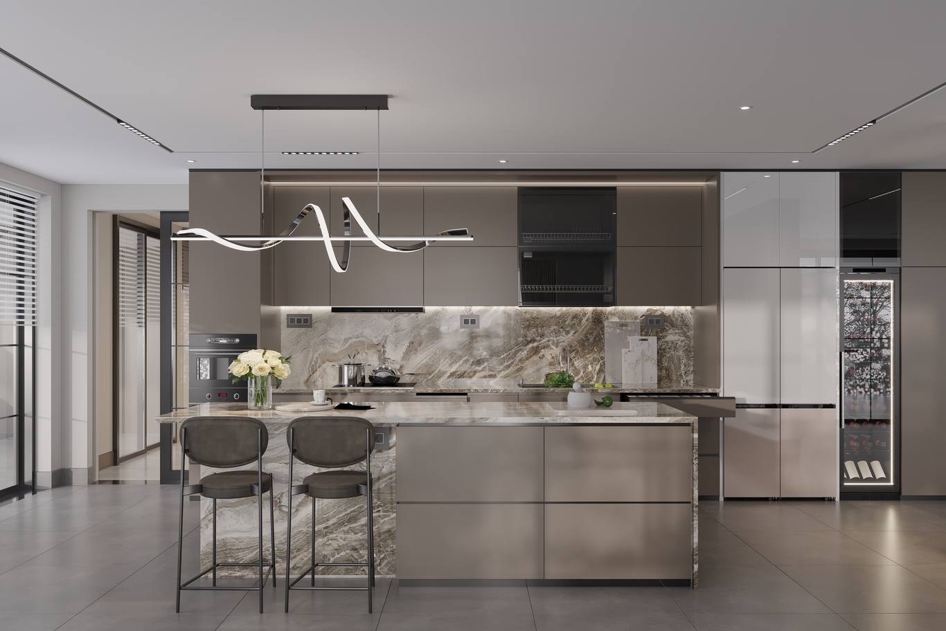 italian interior design kitchen