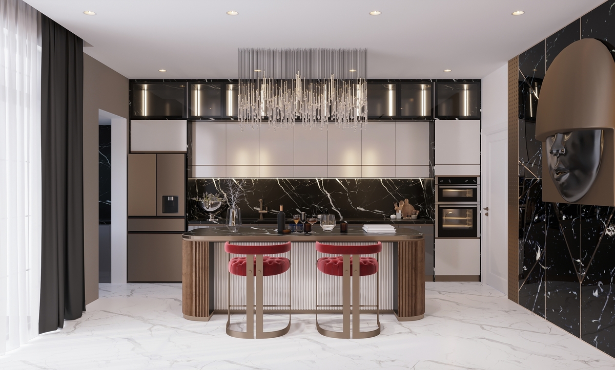 Abu Dhabi’de mermer şelale ada tasarımı