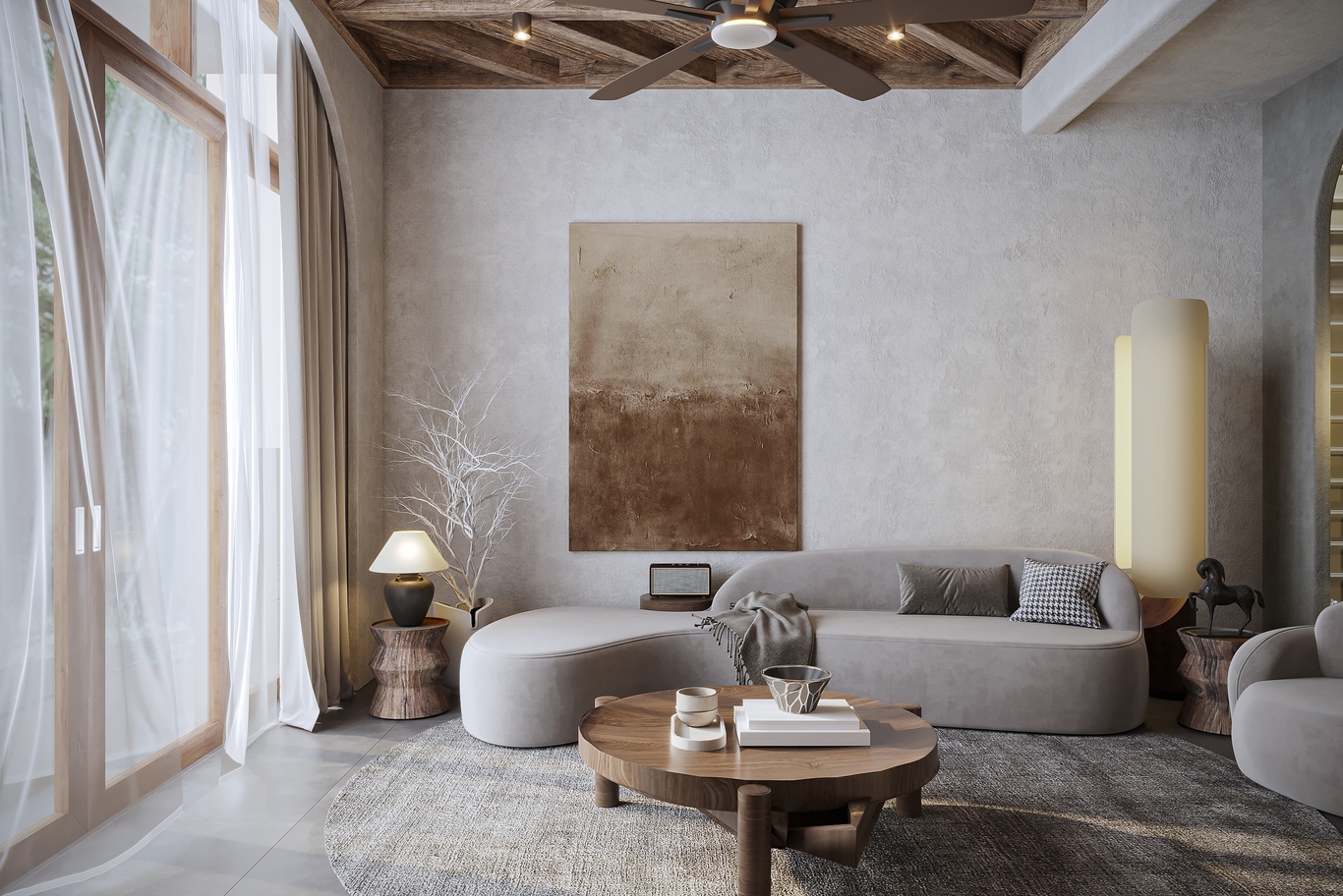 تصميم داخلي توسكاني متوسطي