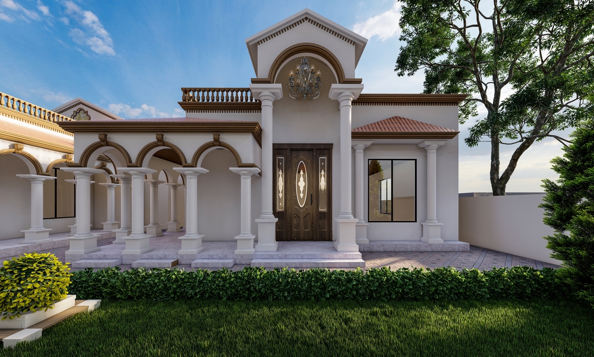 Lüks villa giriş tasarımı