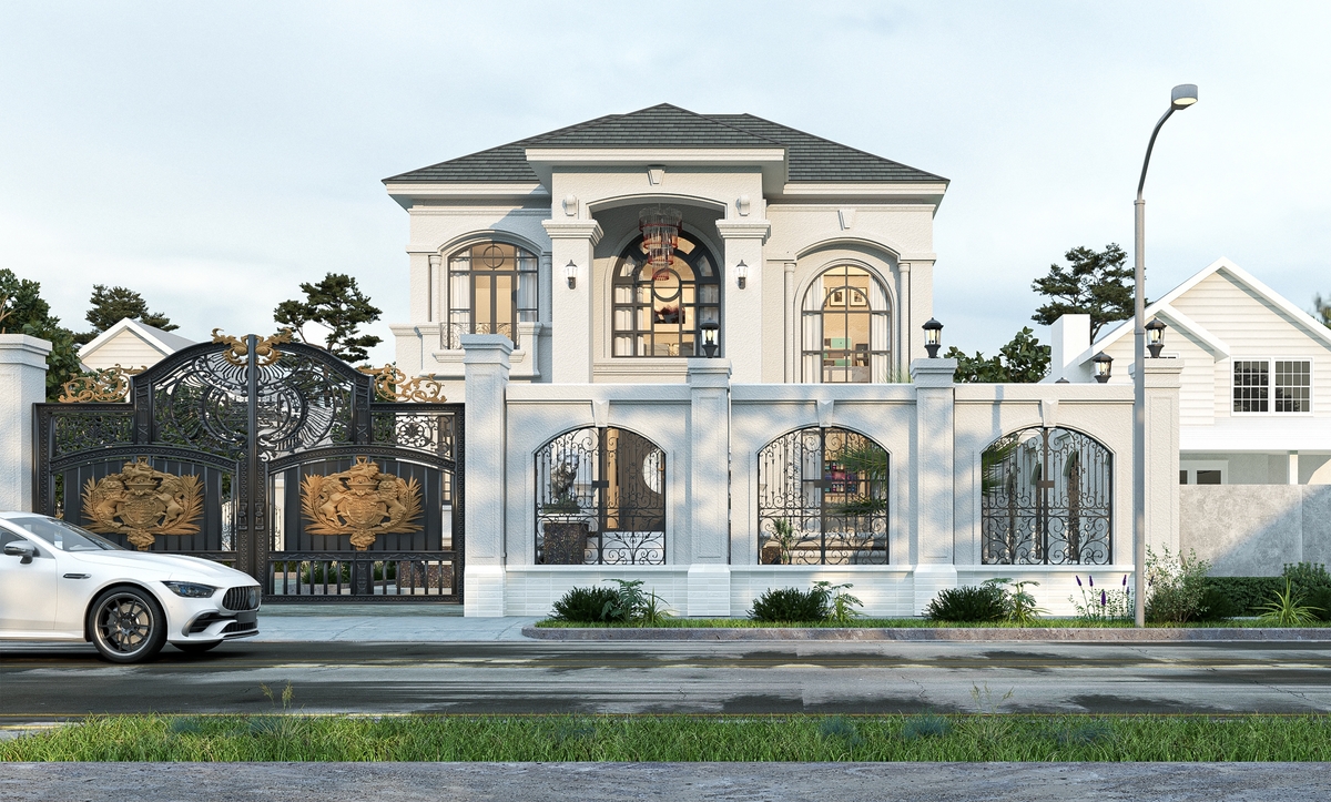 Süslemeli saray ön tasarımı