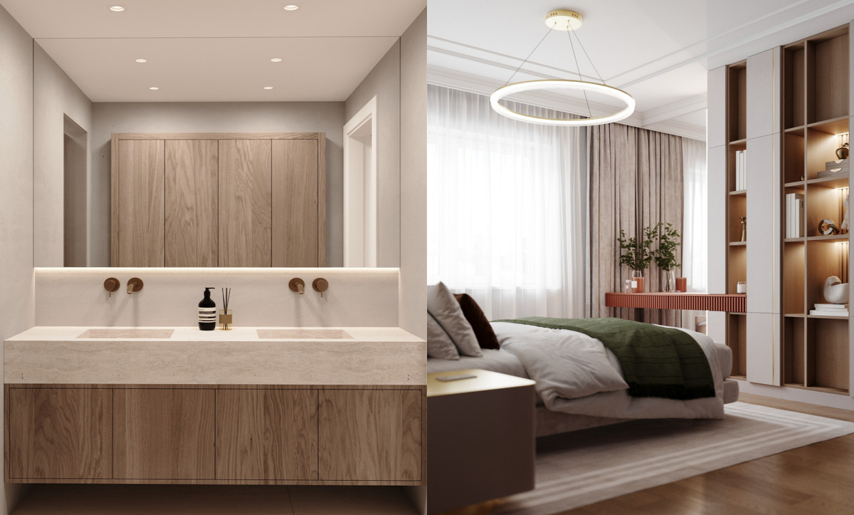 travertine bathroom vanity