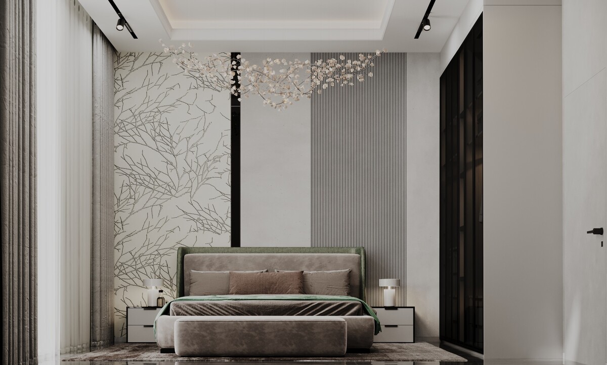 bedroom feature wall design