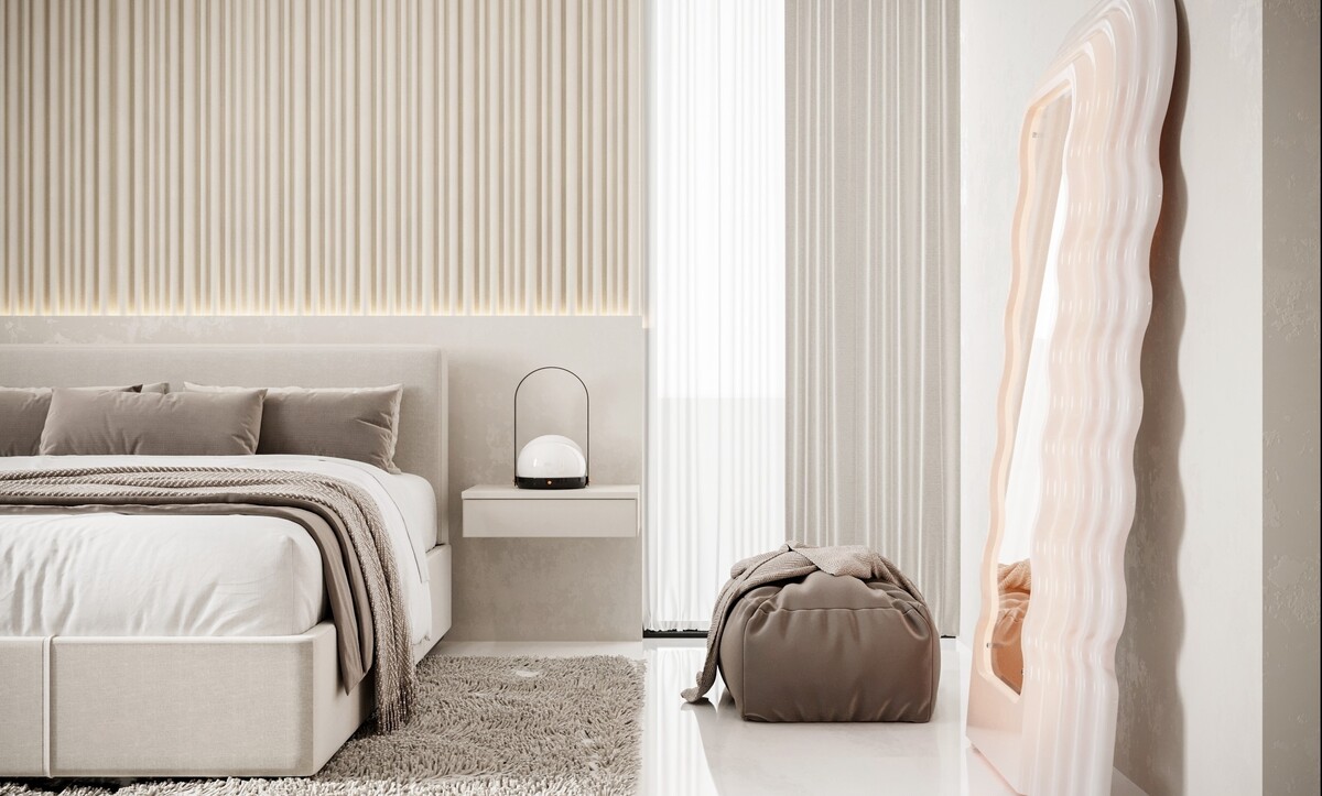 backlit headboard wall design