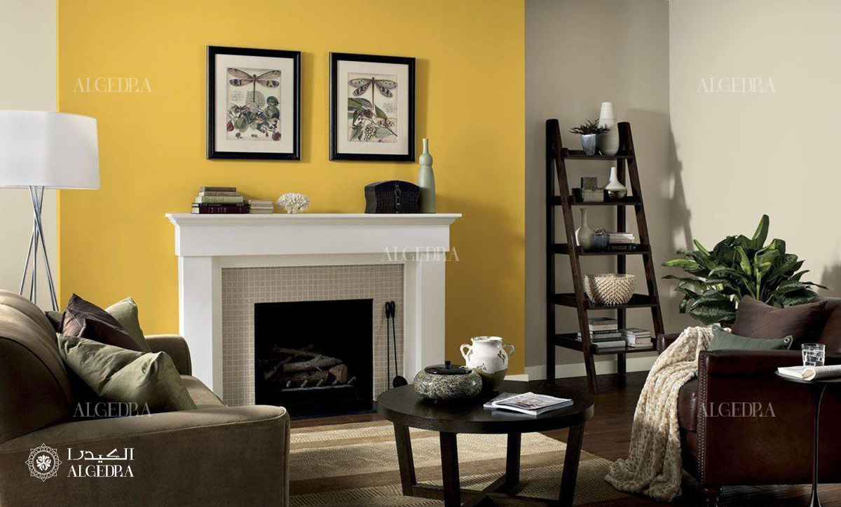 yellow color schemes for living room