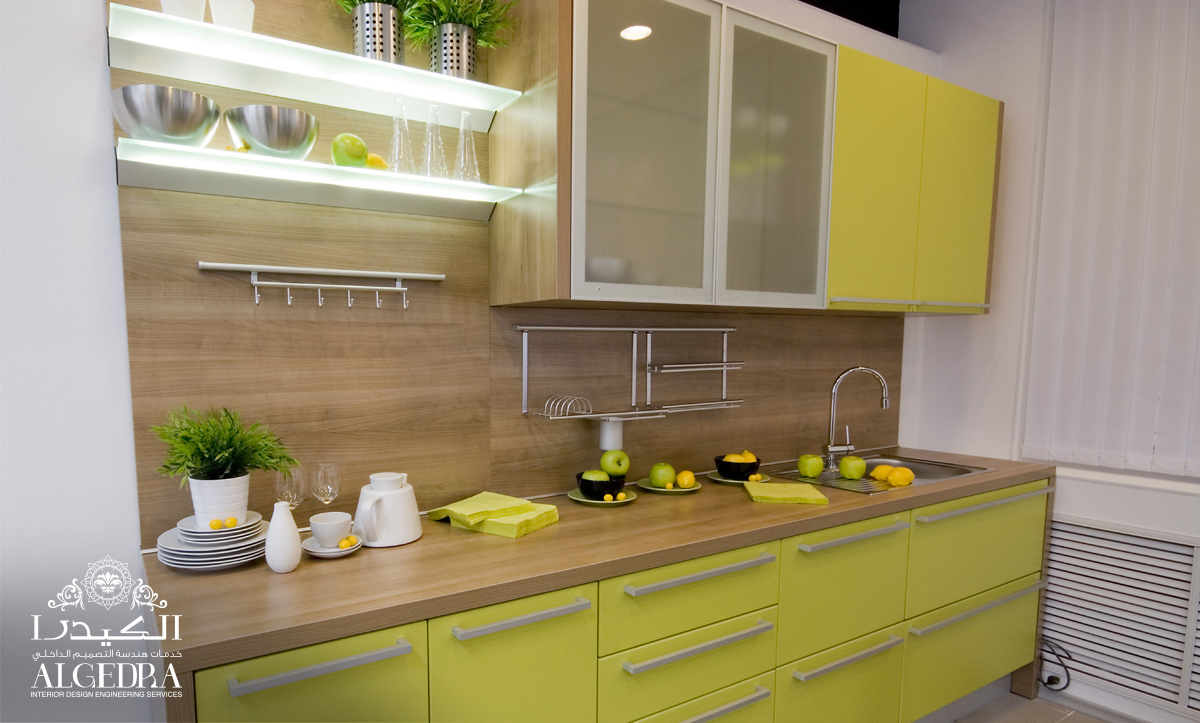 Kitchen Interior with Colorful Designs