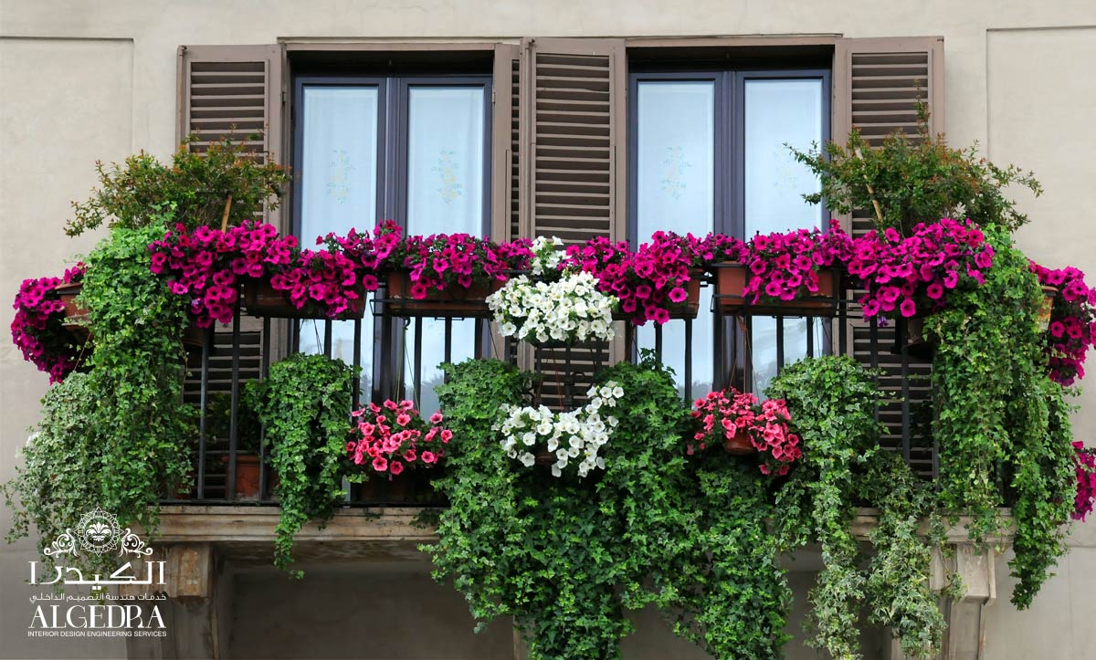 balcony decoration with plants