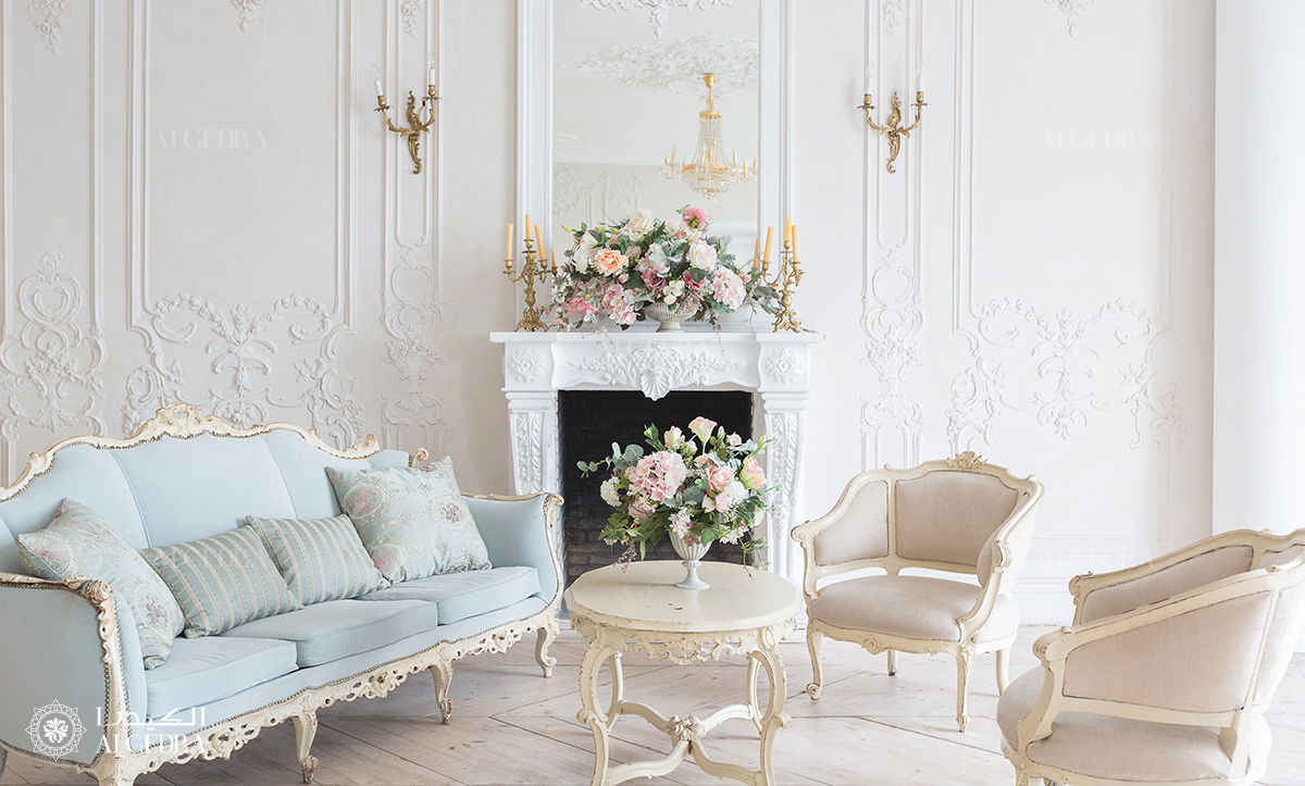 Pastel Baroque Interior 