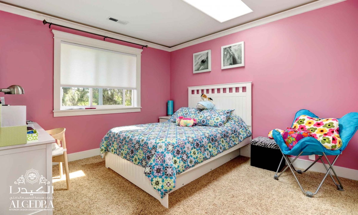 pink children's bedroom