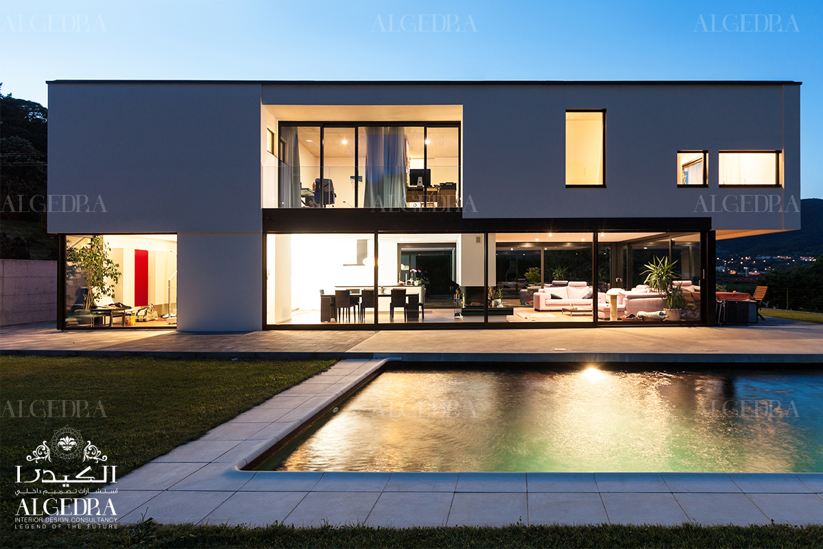 high tech style villas