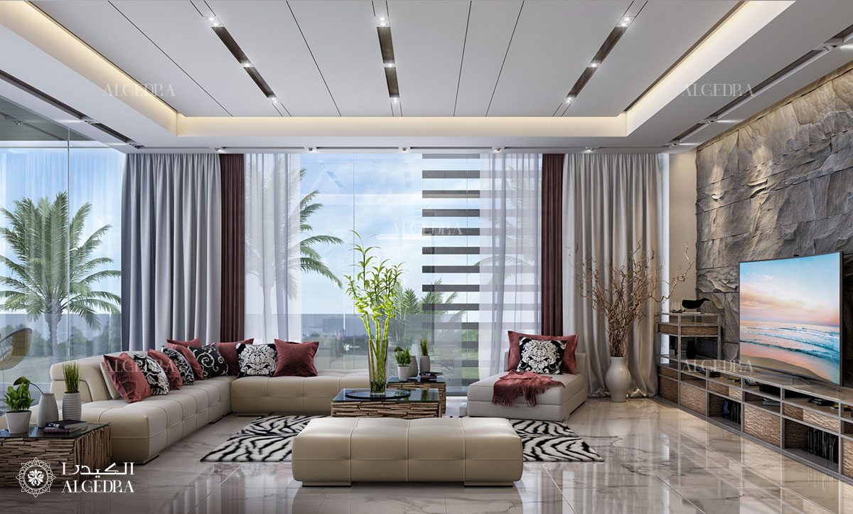 Feng shui living room interior design